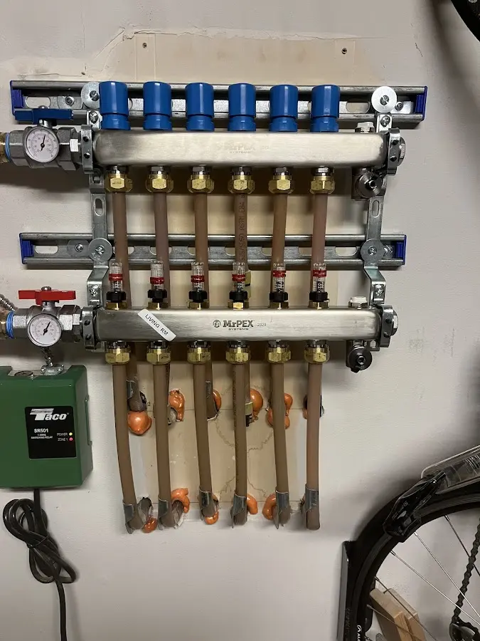 Plumber performing Gas Line Installation at a residential property in Stanwood